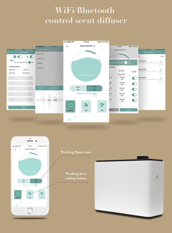 Difusor de Aromas Profesional V10 – 1000 ml, Gran Cobertura y Control APP Bluetooth - Imagen 13