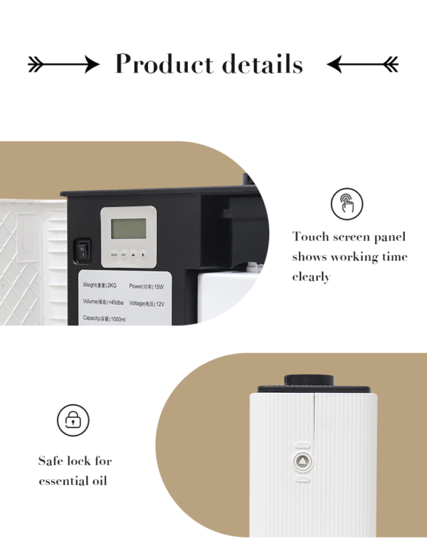 Difusor de Aromas Profesional V10 – 1000 ml, Gran Cobertura y Control APP Bluetooth - Imagen 17
